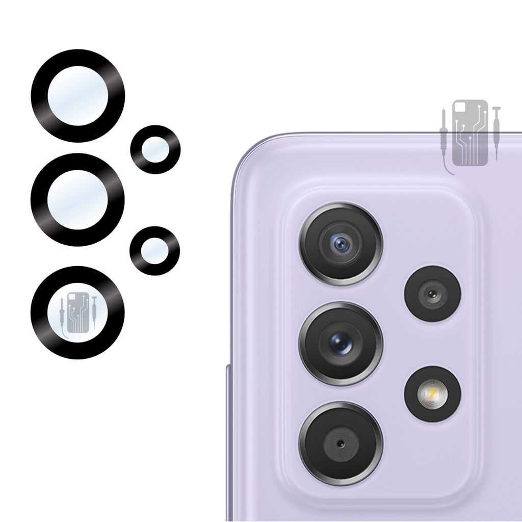 Lente da Câmera A32 A52 A72 Samsung Galaxy A325 A525 A725 Vidro Camera Traseira Vidrinho + Adesivo