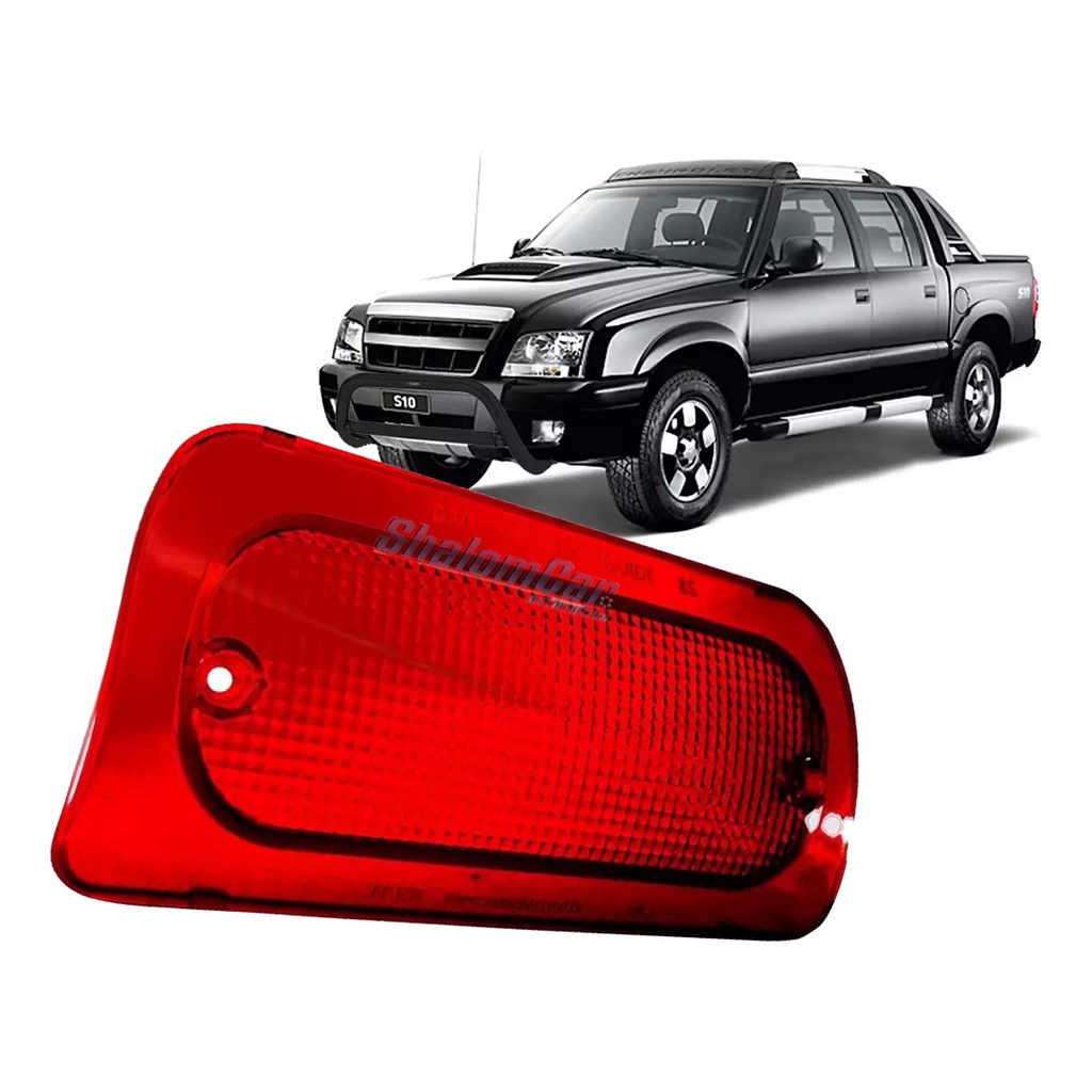 Lente Da Lanterna Teto Brake Light Luz Freio S10 1995 A 2011