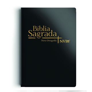 Bíblia Sagrada NVI Letra Normal | Capa Dura | Preta em Oferta na Shopee