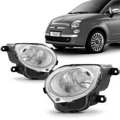 Farol Fiat 500 2008 2009 2010 2011 2012 Manual Inferior Alto