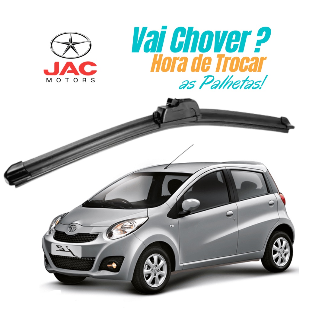 Palheta Limpador de Parabrisa Dianteiro Jac J2 2012 2013 2014 2015 2016 2017 2018 2019 em Oferta na Shopee