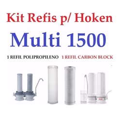 Jogo De Elemento Filtrante Refil Purificador Multi1500 Hoken