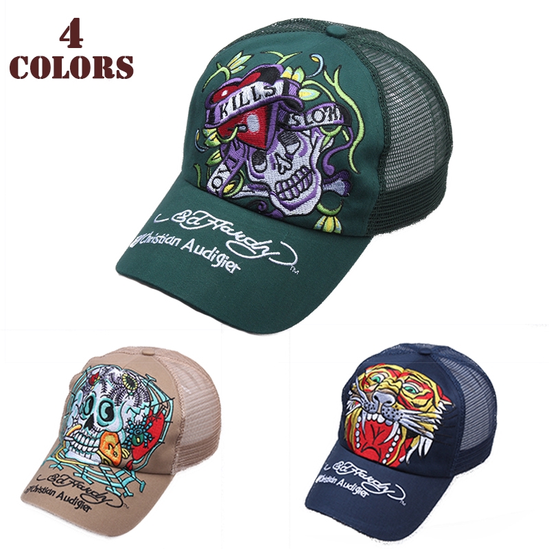 Boné De Beisebol Bordado Com Estampa De Caveira / Boné Hip-Hop em Oferta na Shopee