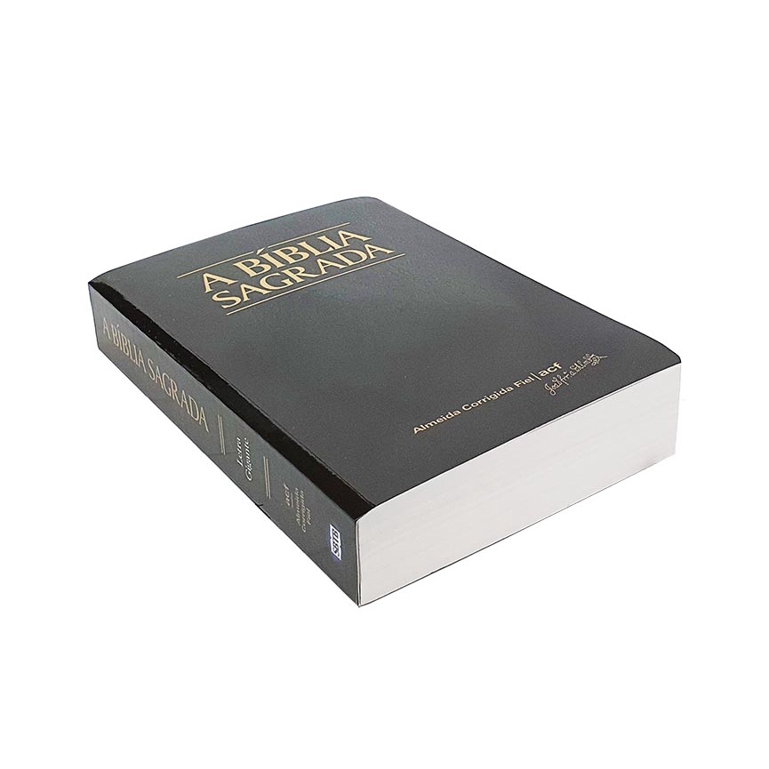 Bíblia Sagrada ACF | Letra Gigante | Brochura | Preta em Oferta na Shopee