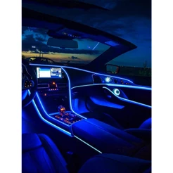 Fita Led Tipo Neon Painel Carro 5 Metros Cores Variadas