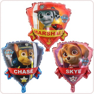 Paw Patrol Foil Balloon Chase Marshall Skye Rubble number 1 2 3 4 5 6 7 8 