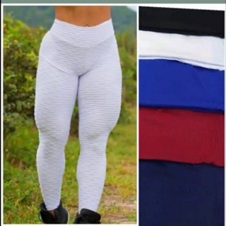 melhor Legging de malhar flocada bolha bolinhas tecido suplex ideal para academia em Oferta na Shopee