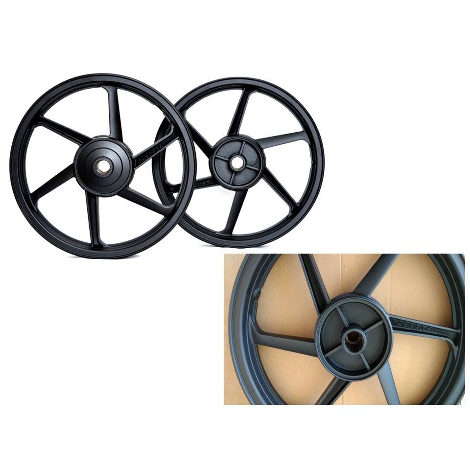 Par De Rodas Liga Leve modelo 6 Palitos para Fan 125 2009 para uso de flange e coxins - freio a tambor nas duas rodas esse par de rodas é fabricado para uso de câmara de ar