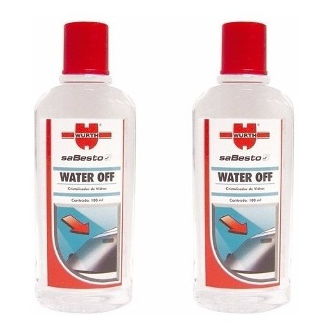 Kit 2 Water Off Wurth Cristalizador Para Brisas Vidro Água