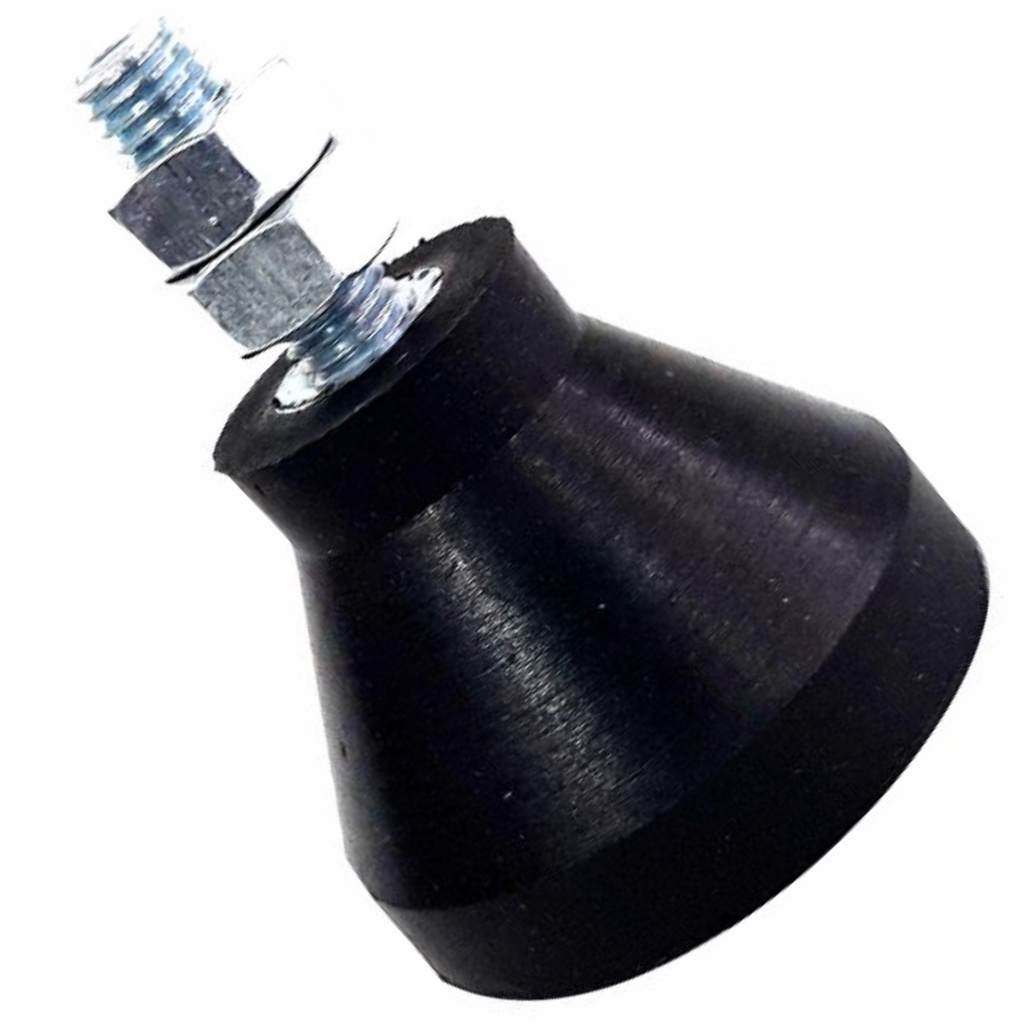 64 Pçs Amortecedor Pé Nivel Sapata Borracha Rosca 3/8x43mm