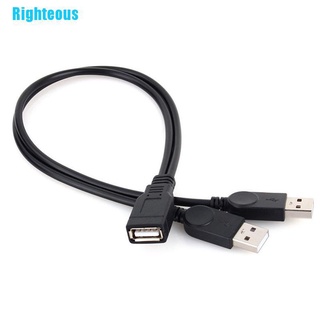 Righteous New USB 2.0 1 Fêmea Para 2 Extensão De Carregamento De Sincronização De Dados Em Y Macho