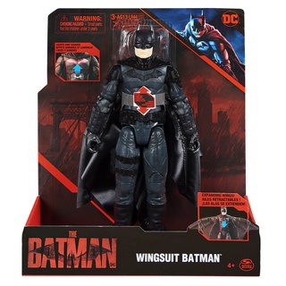 Boneco Batman Wingsuit com Sons e Luzes - The Batman o Filme
