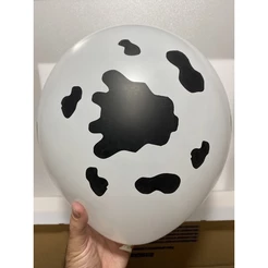 Bexiga Balão Temático Mancha De Vaca Nº11 C/25 Unidades