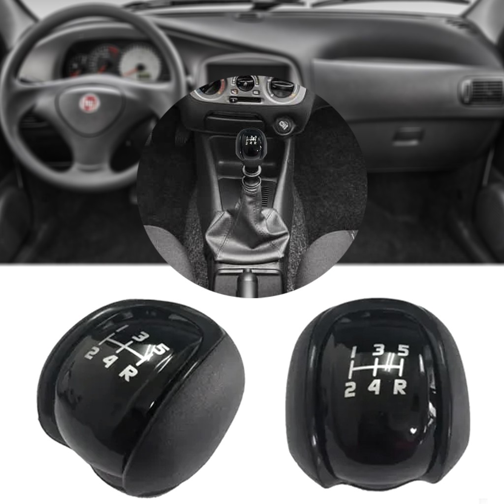 Manopla Bola Câmbio Mopar Compatível Palio Fire 2006 2018 Original - PRETO