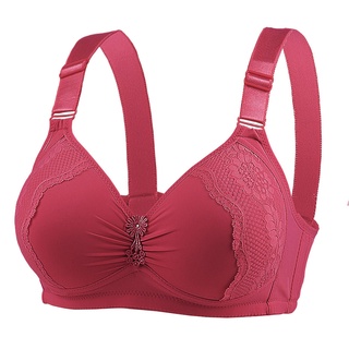 42-48 Promoção Conjunto Lingerie com Renda E Sutiã Atacado Plus Size Sutiã Roupa Interior De Algodão Sem Fio Copo Cheio De Renda Ajustável Confortável Sexy Grande Para As Mulheres