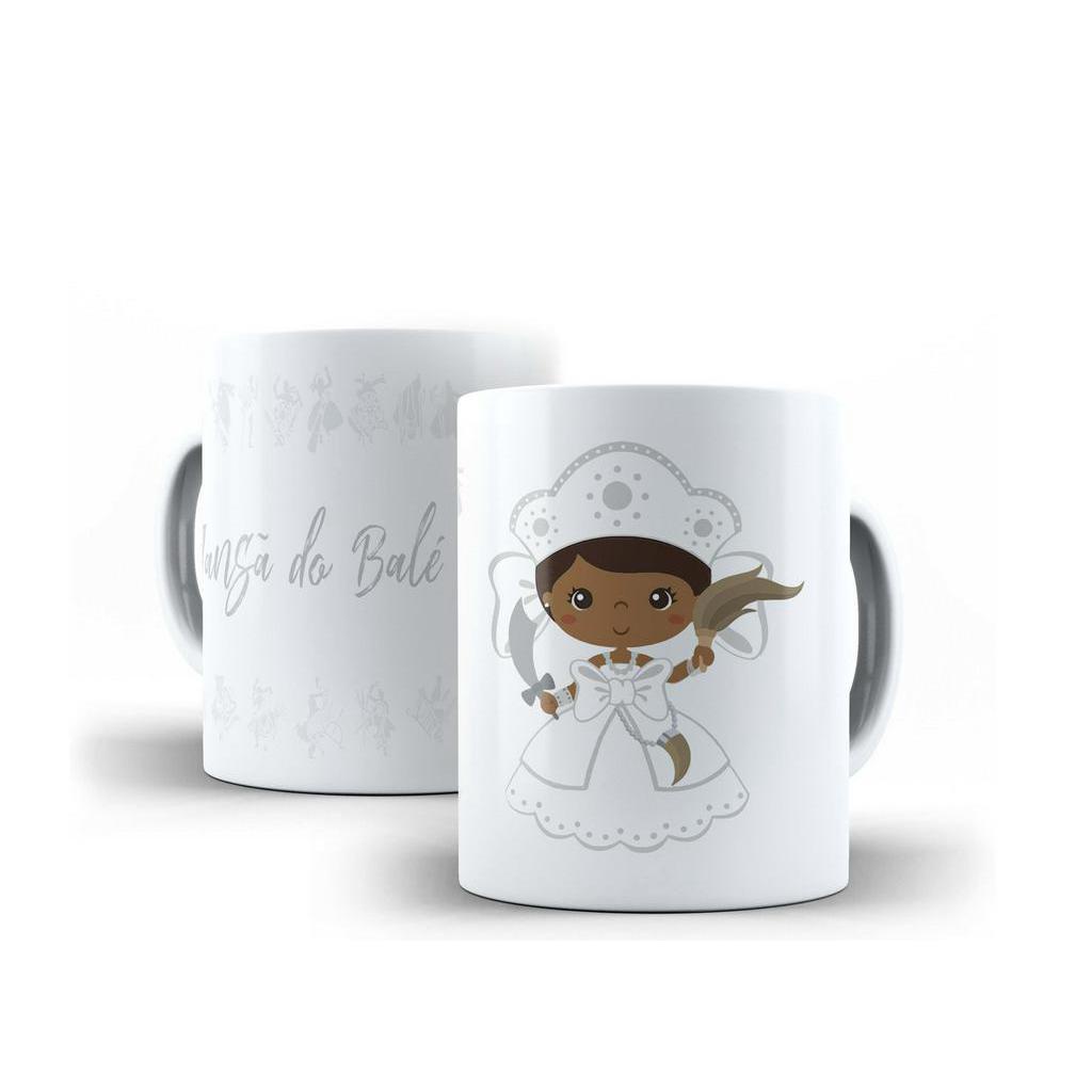 Caneca Porcelana Orixá Iansâ Do Balé Candomblé e Umbanda