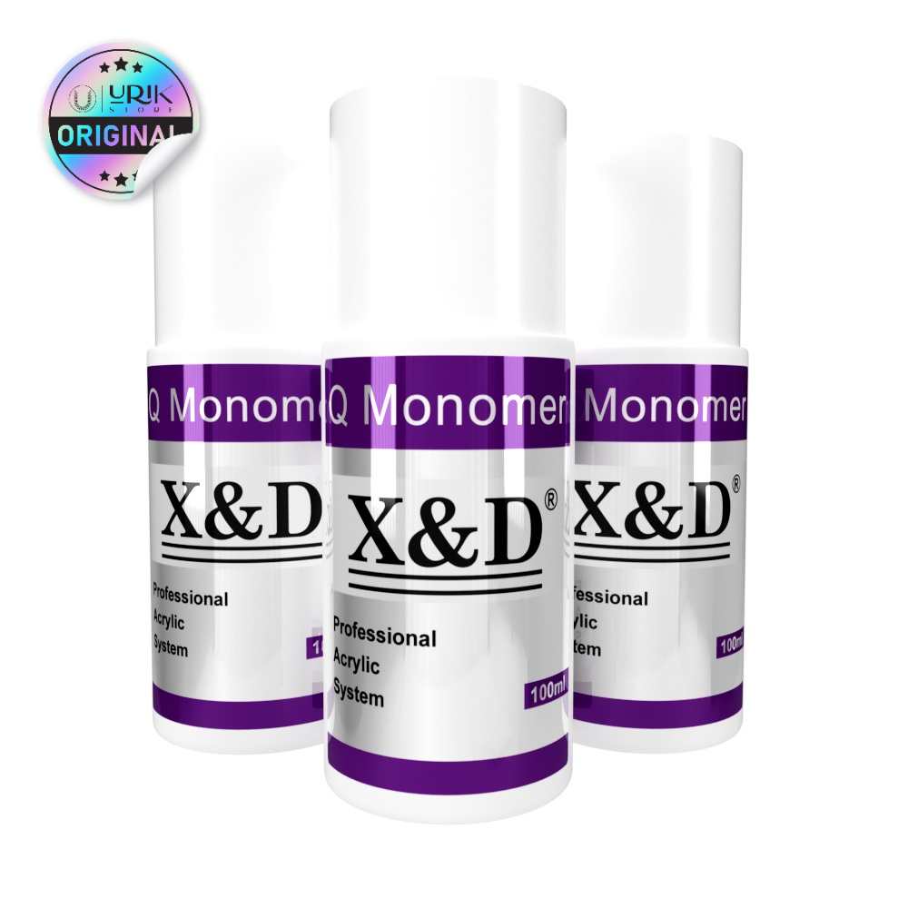 Kit Monomer Líquido Acrílico X&D 100ml Profissional Unha Porcelana Secagem Rápida Alta Fixação