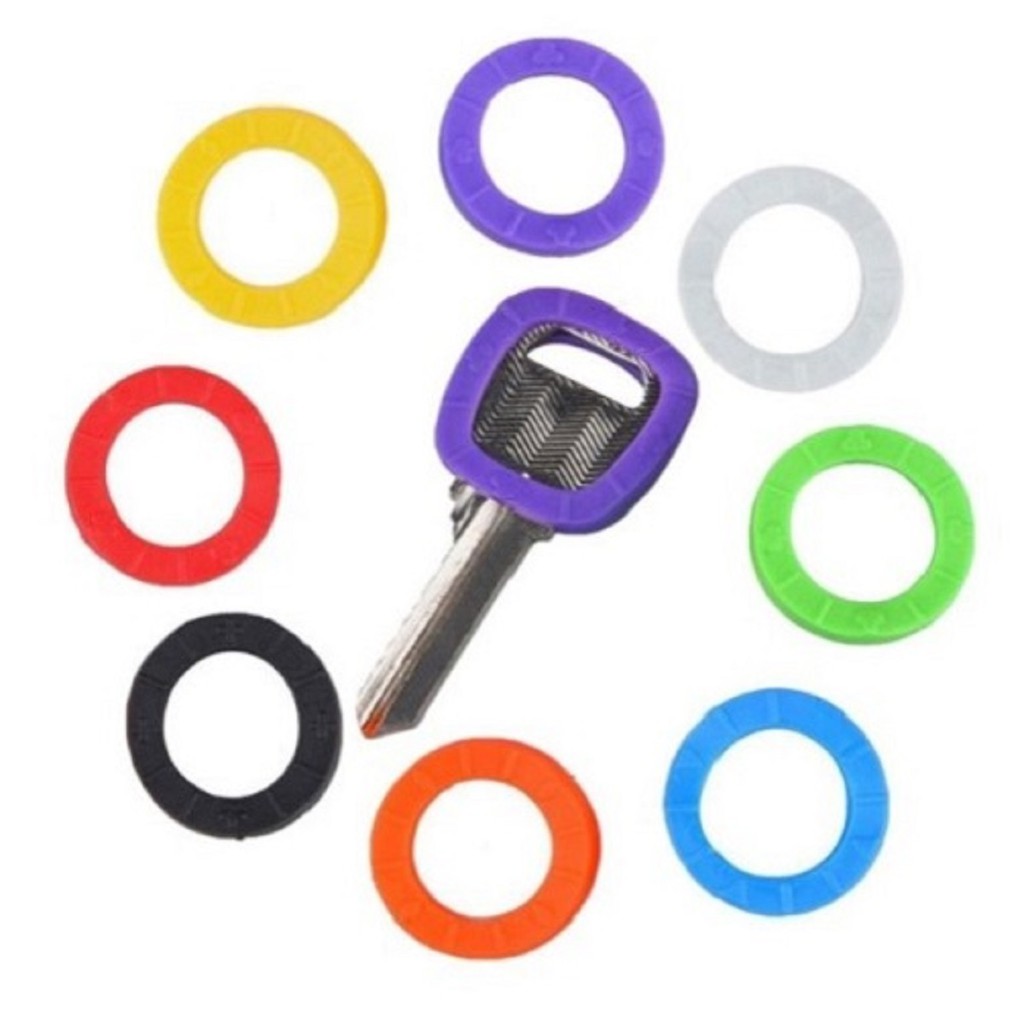 Kit 10 Grip Identificador De Chave Colorido