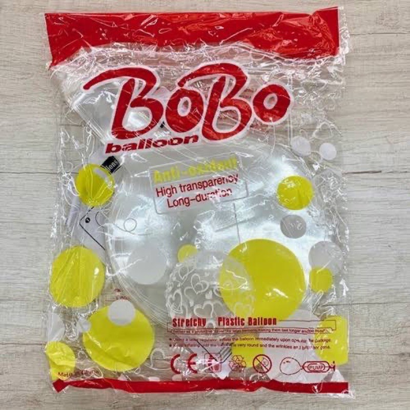Balão Bubble Peq  Transparente 24 cm 10 Polegadas Usado para topo de bolo Cesta