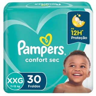 Fralda Pampers Confort Sec Mega XXG com 30 un em Oferta na Shopee