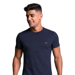 Camiseta Masculina Gola O Básica Sallo Premium Azul Marinho