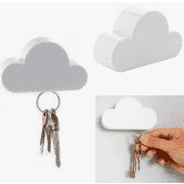 Chaveiro Porta Chave Nuvem Magnético Imã Design em Oferta na Shopee