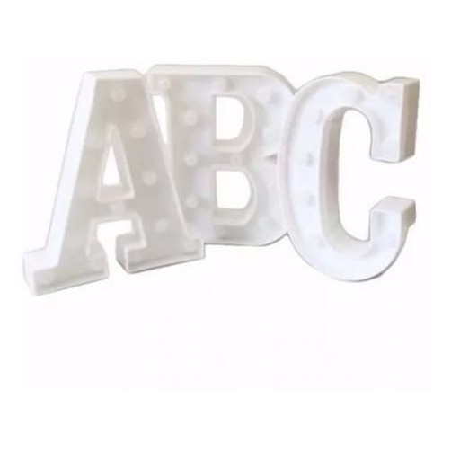 Letra Luminária Led 3 D Luminosa De Pilha Decorativa Festa Shopee Brasil
