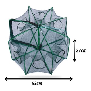 Armadilha Covo 8 Furos Piaba Camaroes Iscas Vivas Peixe Retrátil em Oferta na Shopee