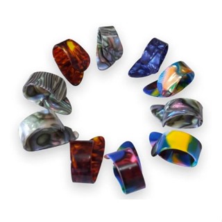 Dedeira Shell Celuloide Cores sortidas Para Viola Violão Kit Com 10 Unidades em Oferta na Shopee
