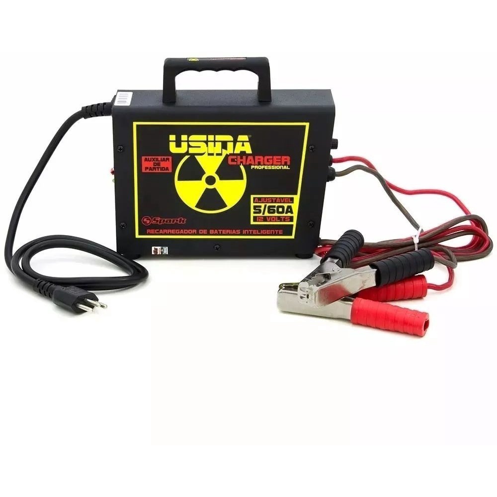 Carregador Bateria Fonte Usina Charger 60a 14.4v Regulador