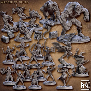 Miniaturas Magos Arcanos Arcanist Guild para RPG, Zombicide, D&D em Oferta na Shopee