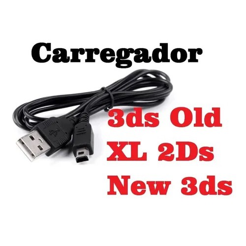 3ds Cabo Usb Carregador 3ds New 3ds Old Xl 2ds - Pronta Entrega Oferta