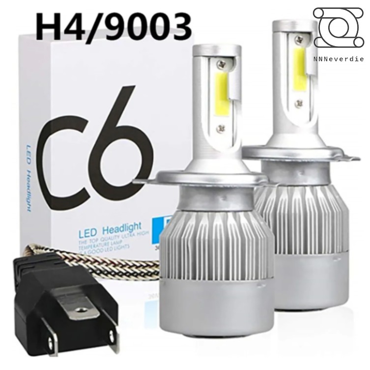 Par Lâmpadas H4 Super Led Top 6000K C6 em Oferta na Shopee