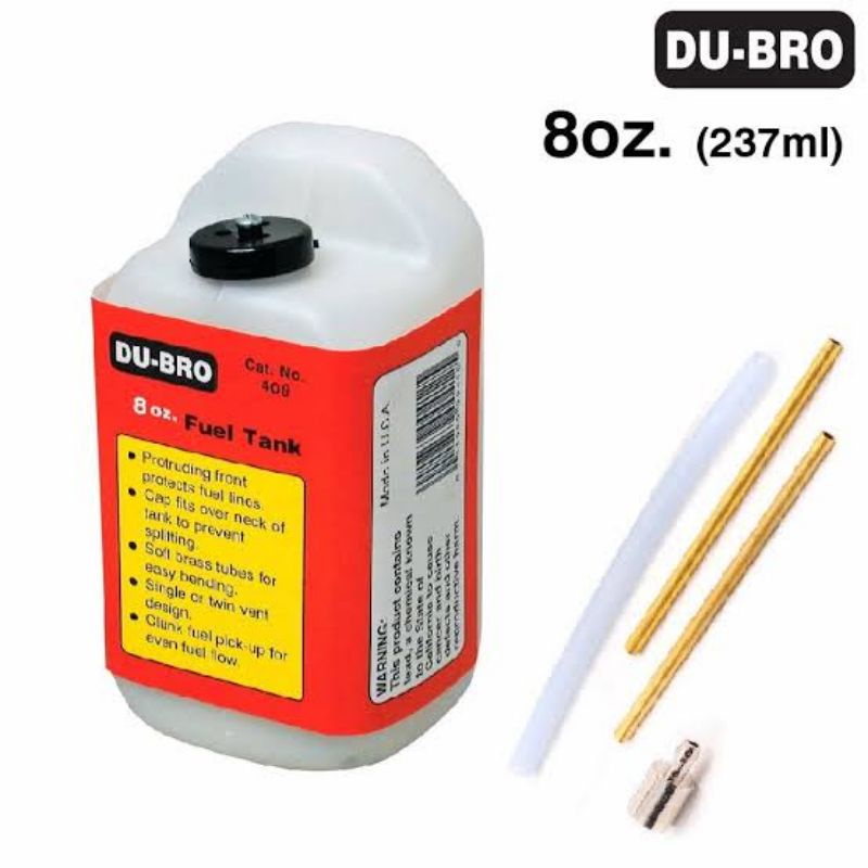 Tanque Dubro 8oz 240ml Fuel dub408 Aeromodelo avião bom para motor os  40 e 46 avião controle remoto promocao