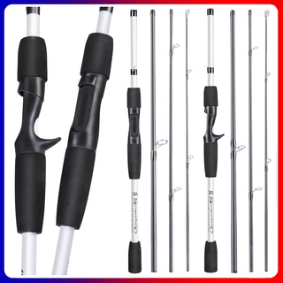 Sougayilang 1.8M 5 seções Vara de pesca de fibra de carbono de ação média Ultralight Max Drag 4-6KG Equipamento de pesca