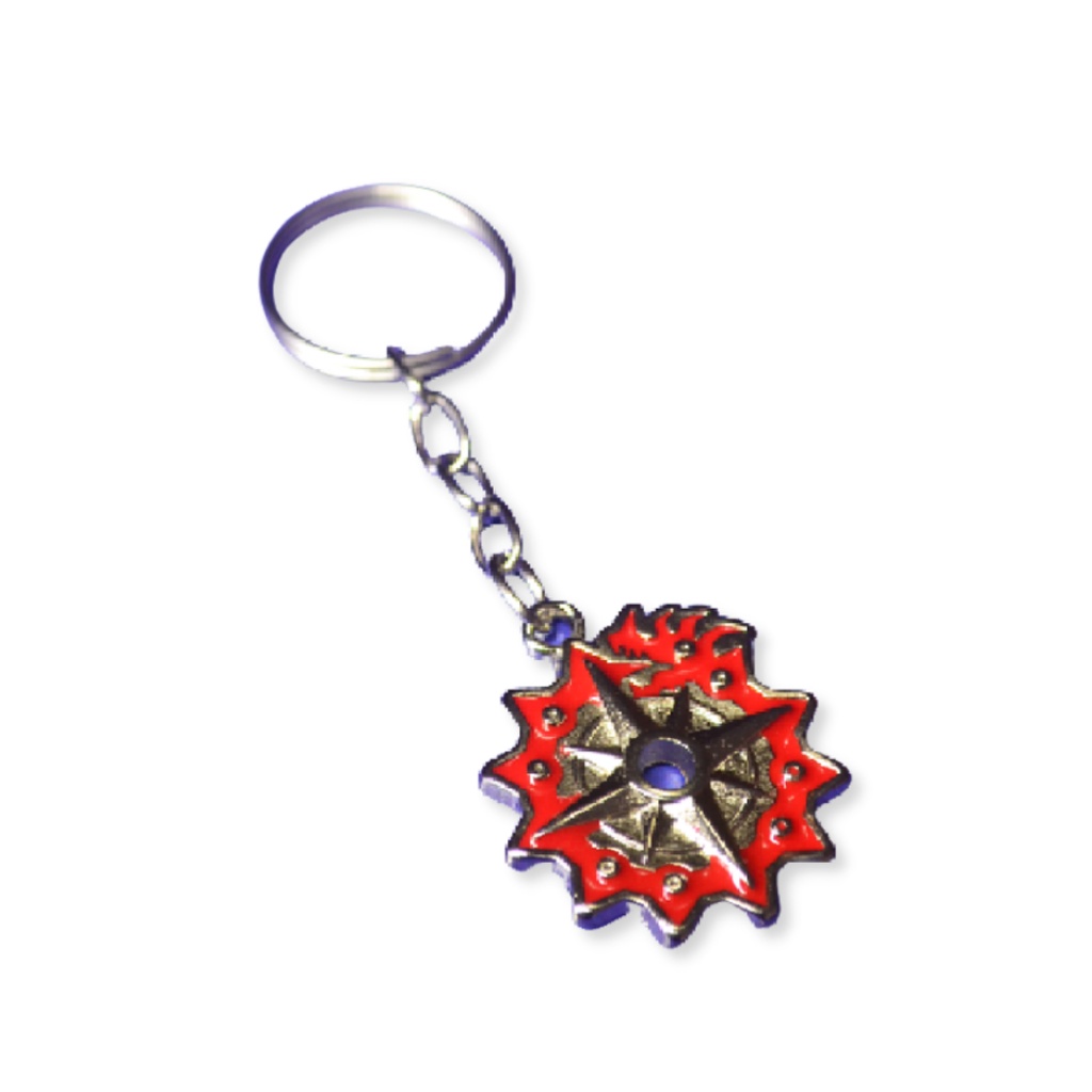 Chaveiro Personalizado Nanatsu no Taizai Bijuteria De Metal Pingente Dragão Da Ira Elegante Criativo Presente Resistente Decorativo Chave Bolsa Unissex Produto Geek