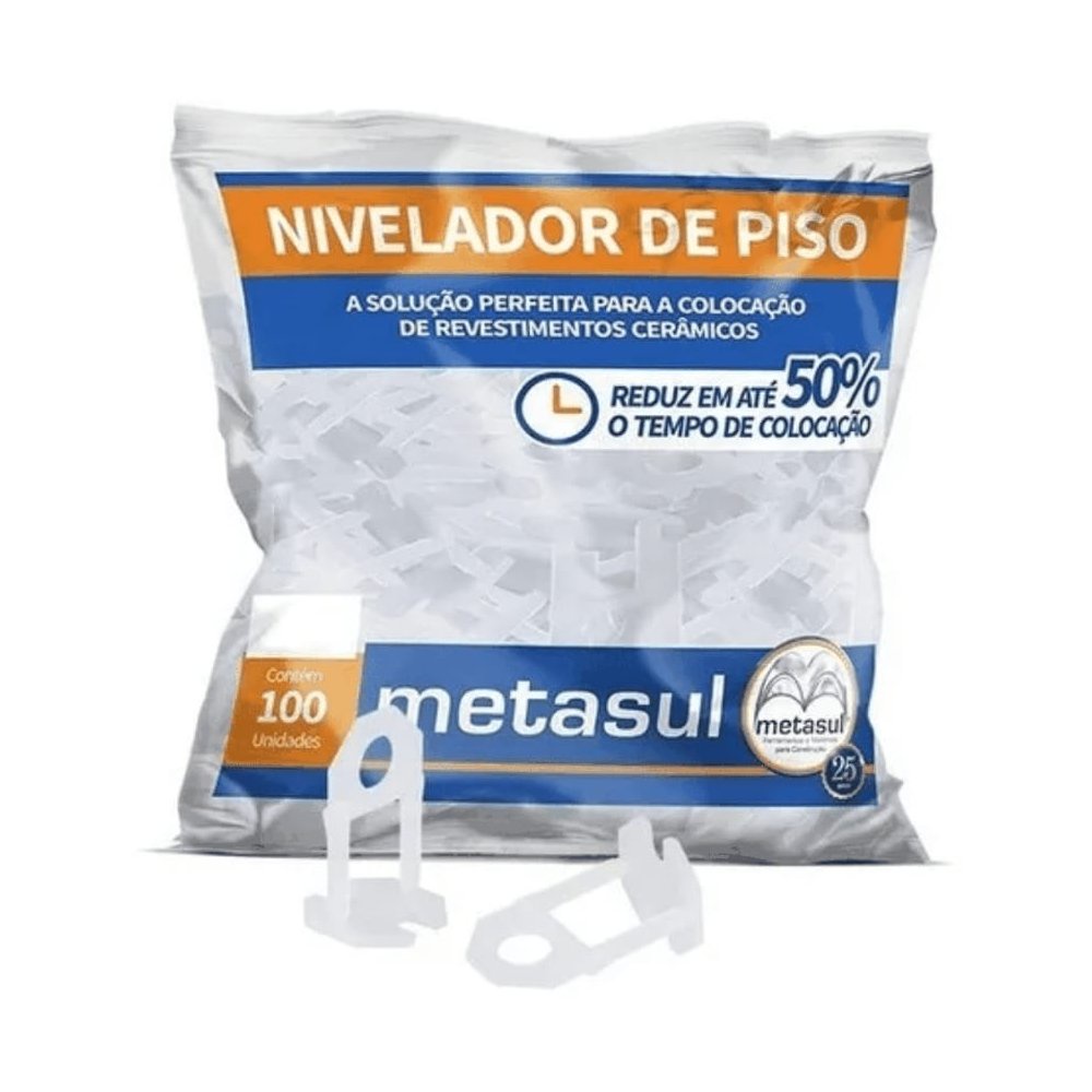 Nivelador Espaçador De Piso Metasul 100 Peças 2 mm em Oferta na Shopee
