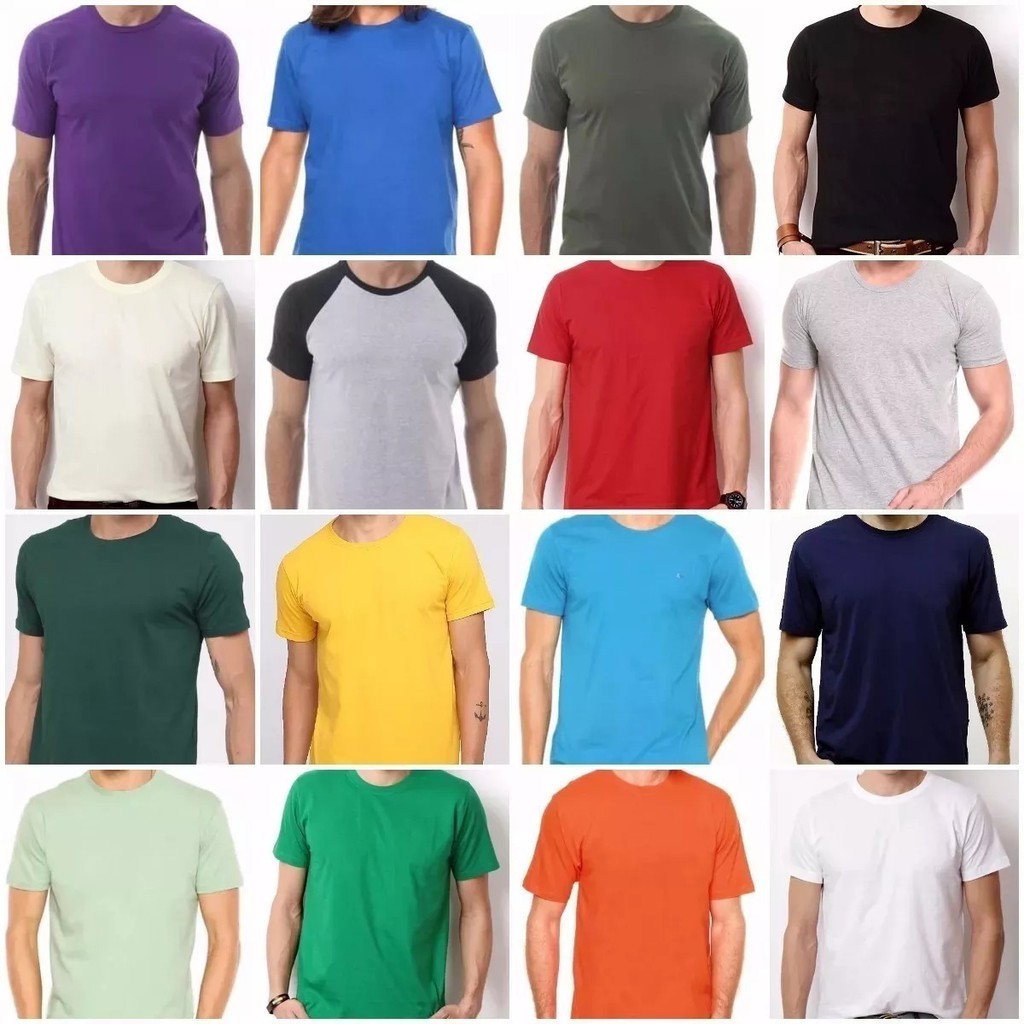 Camiseta  Algodão Lisa Básica Tradicional Camisa Atacado Revenda