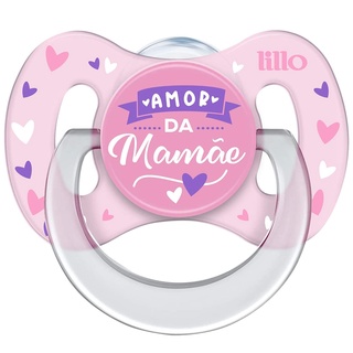 Chupeta De Bebê Infantil Com Bico de Silicone A Partir dos 6 Meses Tam 2 Funny Lillo