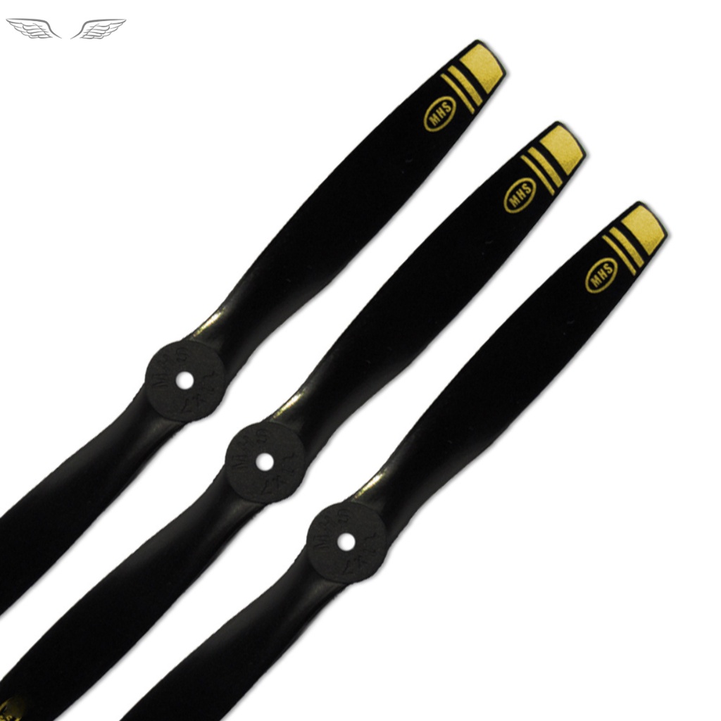 3 Hélice Mhs fly 11/6 Glow Para aeromodelo com Motores a combustão .46 .52 CCW 2T glow nylon rígido