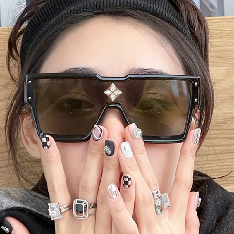 Retro Millionaire Óculos De Sol Para As Mulheres Homens Vintage Flat Top Grosso Quadro Quadrado Punk Rock Estilo Hip Hop