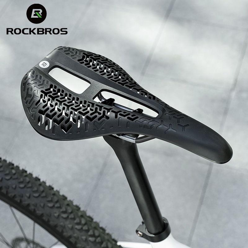 ROCKBROS Bicicleta Sela Oco Absorção De Choque Respirável MTB Road Bike Ciclismo Acessórios Da em Oferta na Shopee