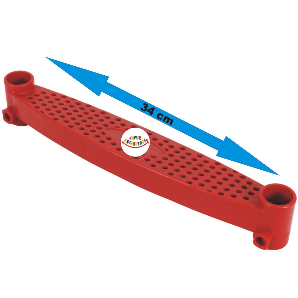 Degrau Plastico Vermelho Para Escada Da Cama Elastica Pula Pula 34cm Tubo 25mm