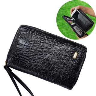 Carteira Feminina Porta Celular documentos cartão CNH RG Preta com zíper Alça de Couro Legítimo em Oferta na Shopee