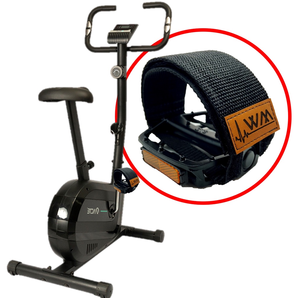 Par Firma Pé Pedal Bike Bicicleta Ergométrica Spinning Correia Prender Treino Nylon Regulável WM