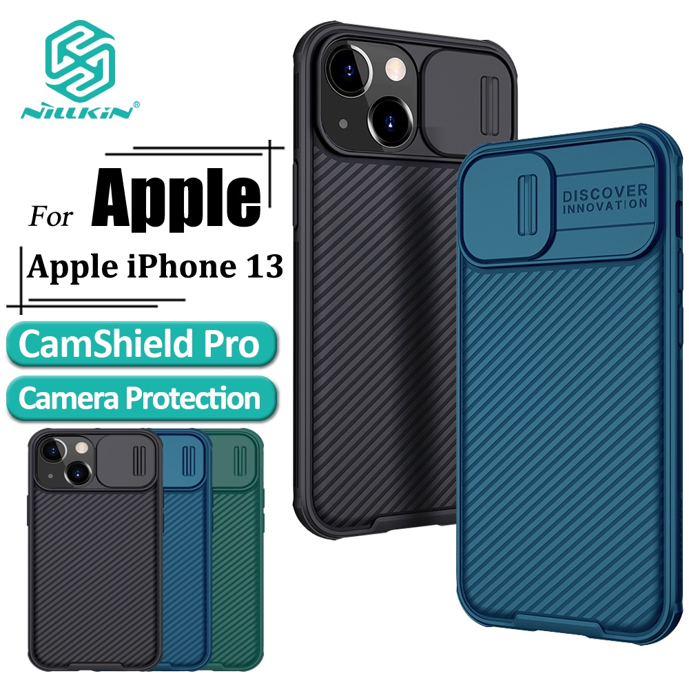 Nillkin Camshield Pro Caso De Telefone Para O Iphone 13 Tpu + Pc Tampa Traseira À Prova De Choque Com A Câmera De Proteção Privacidade Slide - Mobile & Gadgets
