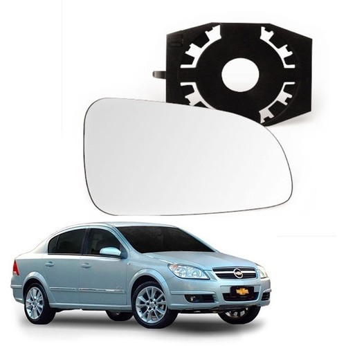 Subconjunto vidro retrovisor lente e base Vectra 2006 2007 2008 2009 2010 2011 2012 vidro e base vectra