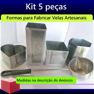 Kit 5 peças p/ Velas Aromáticas