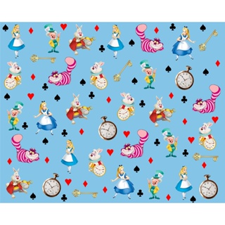 Tecido tricoline, microfibra ou gabardine - Alice no Pais Das Maravilhas - 0.50CM em Oferta na Shopee