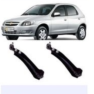 Par Bandeja Braço Corsa/ Pick-up 1998 Celta 2000 Com Pivô Lado Direito + Esquerdo